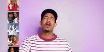 “Male DJ performing a high-energy 2006 throwback mix with colorful LED lights and song list, celebrating songs that turn 20 years old in 2026.”